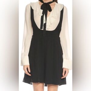 NWOT Cinq à Sept Tie Neck Mini Dress Size: US 4